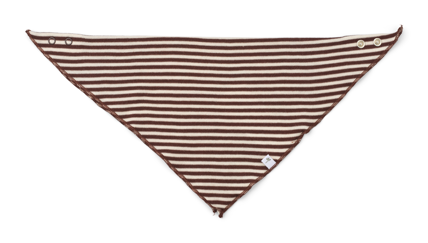 Bandana Bib –  Coffee Stripe - PÅ VEJ