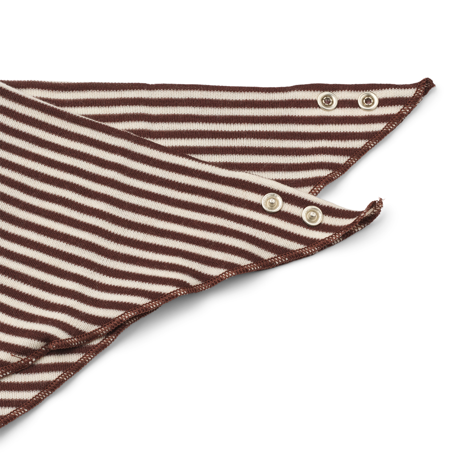 Bandana Bib –  Coffee Stripe - PÅ VEJ