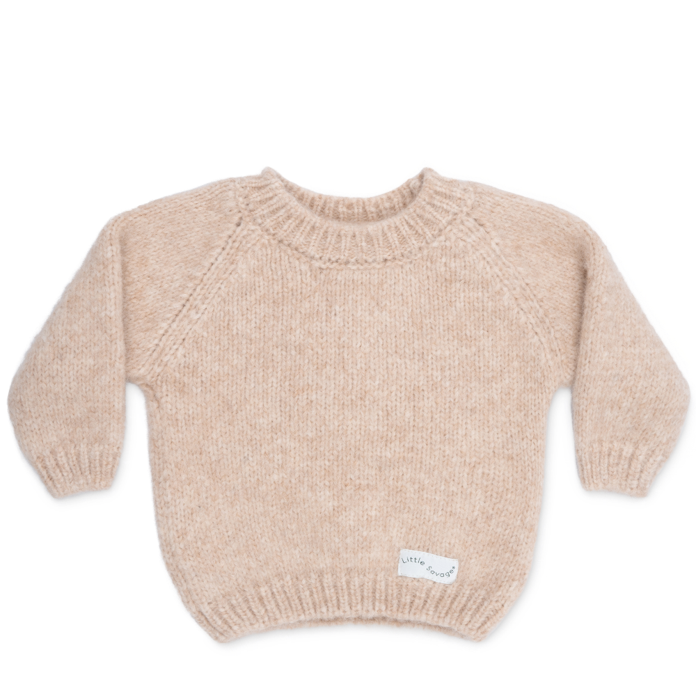 Alpaca sweater - Nougat - kommer til April