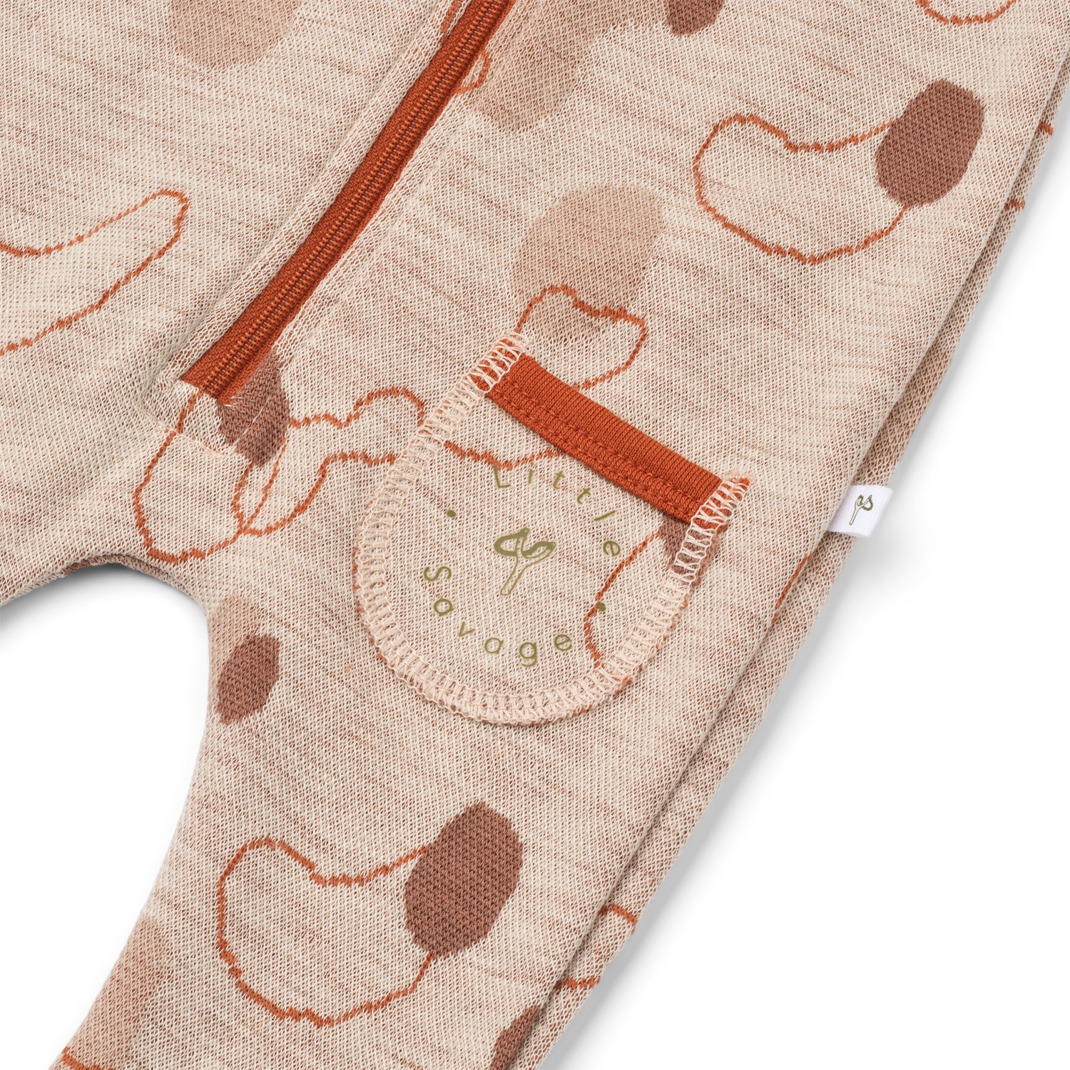 Heldragt med lynlås - Puddle Rust