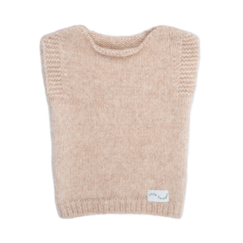 Alpaca vest - Nougat