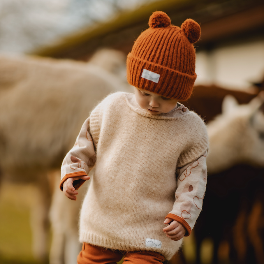 Alpaca strik vest børn