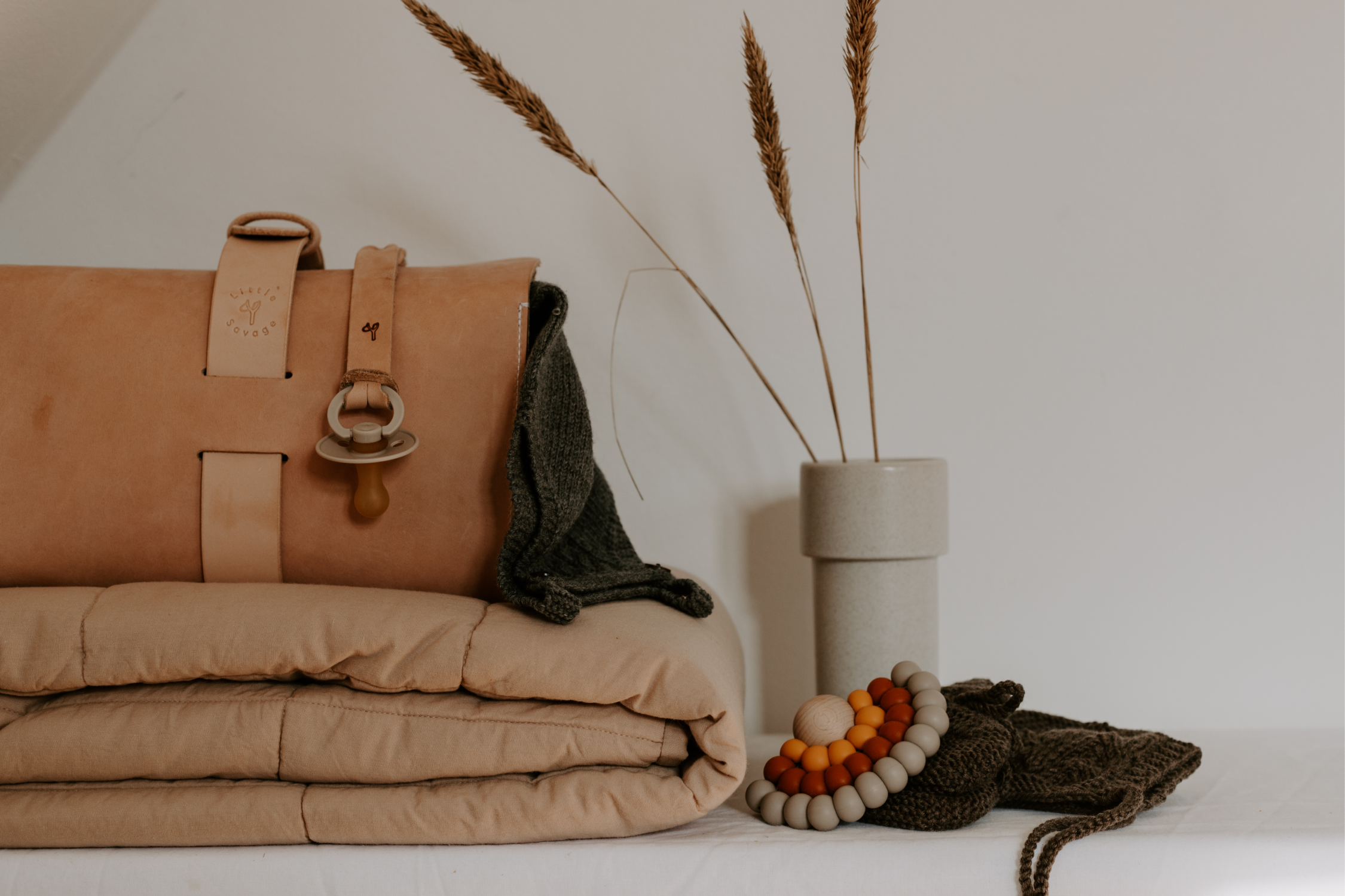 Læder Pusletaske Little savage