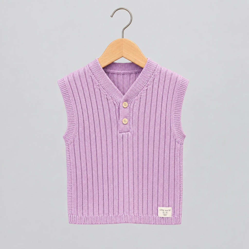 NEW - Strik Vest - Lavendel