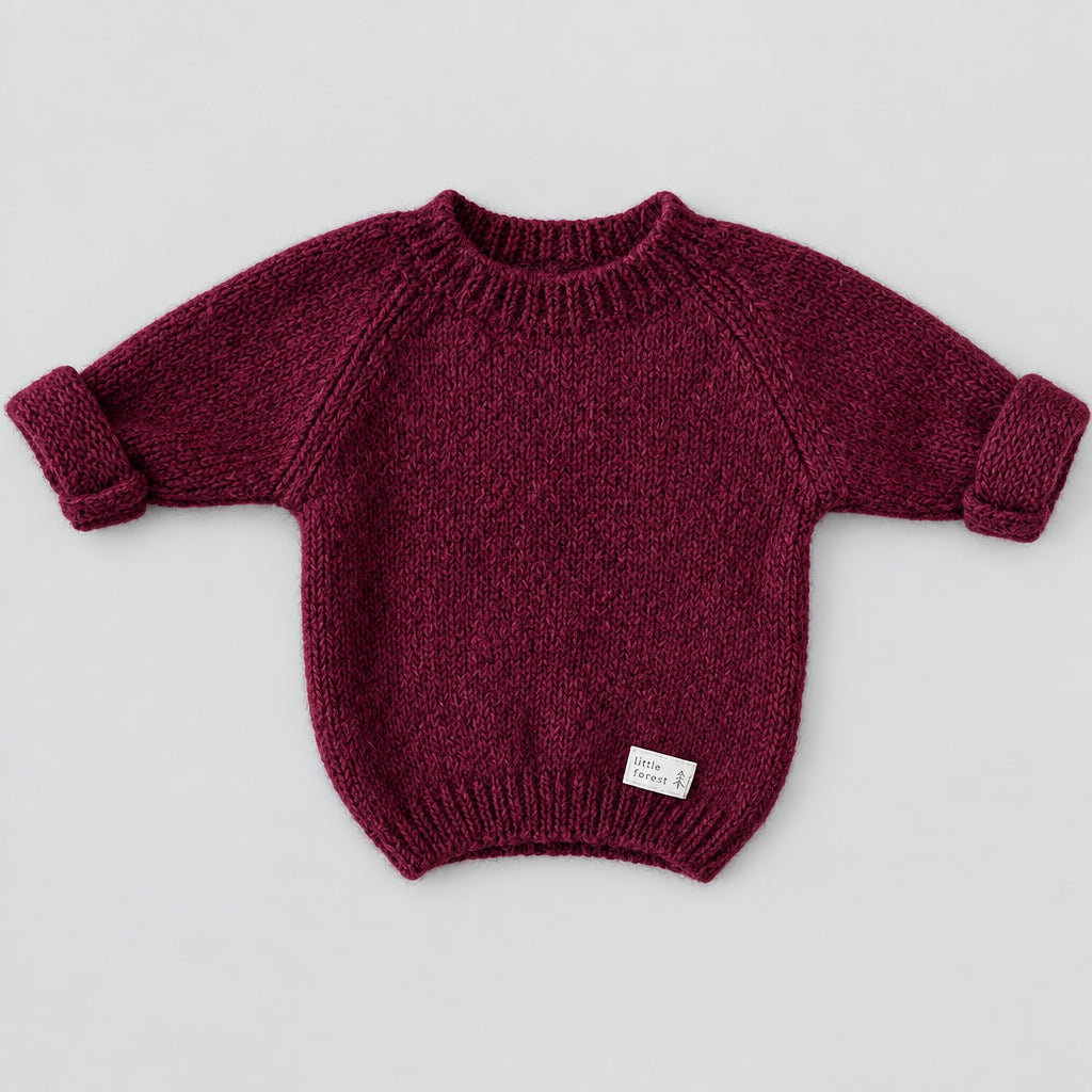 NEW - Alpaca sweater - Bordeux