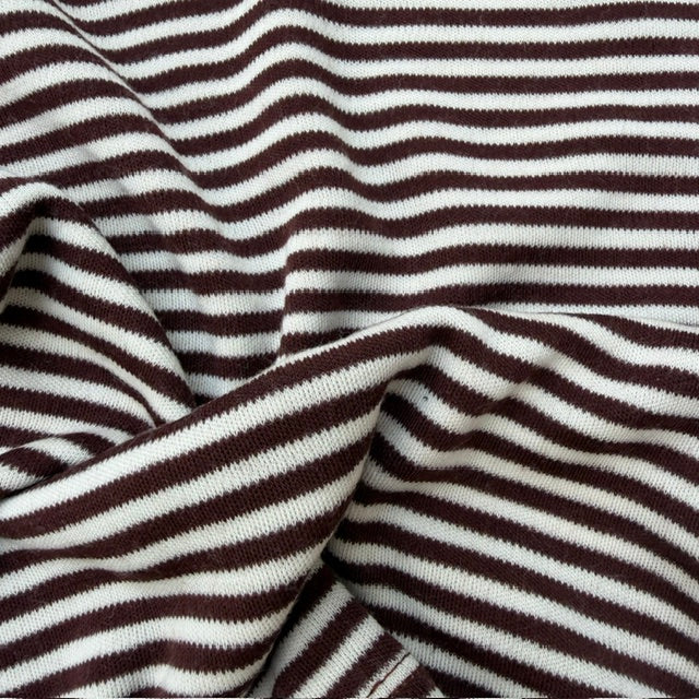 NEW ! Langærmet T-shirt - Coffee Stripe