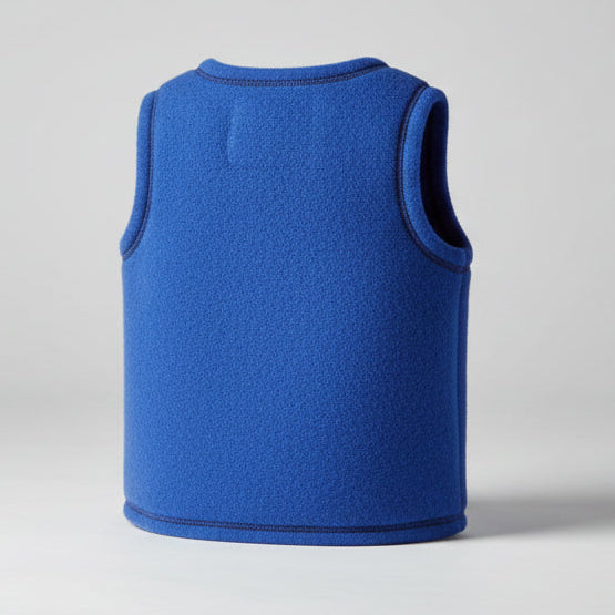 Vest i børstet uld - Ocean