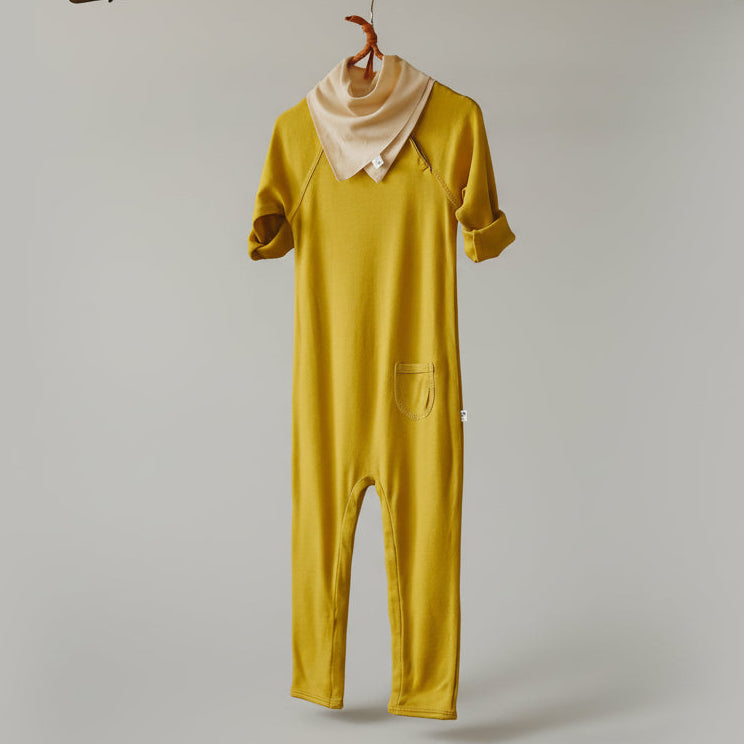 Heldragt med raglan - Mustard