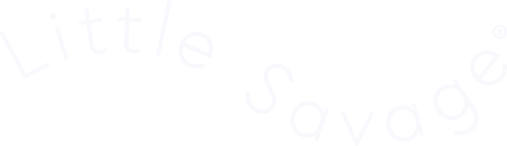 Logo Bølge Little Savage Hvid