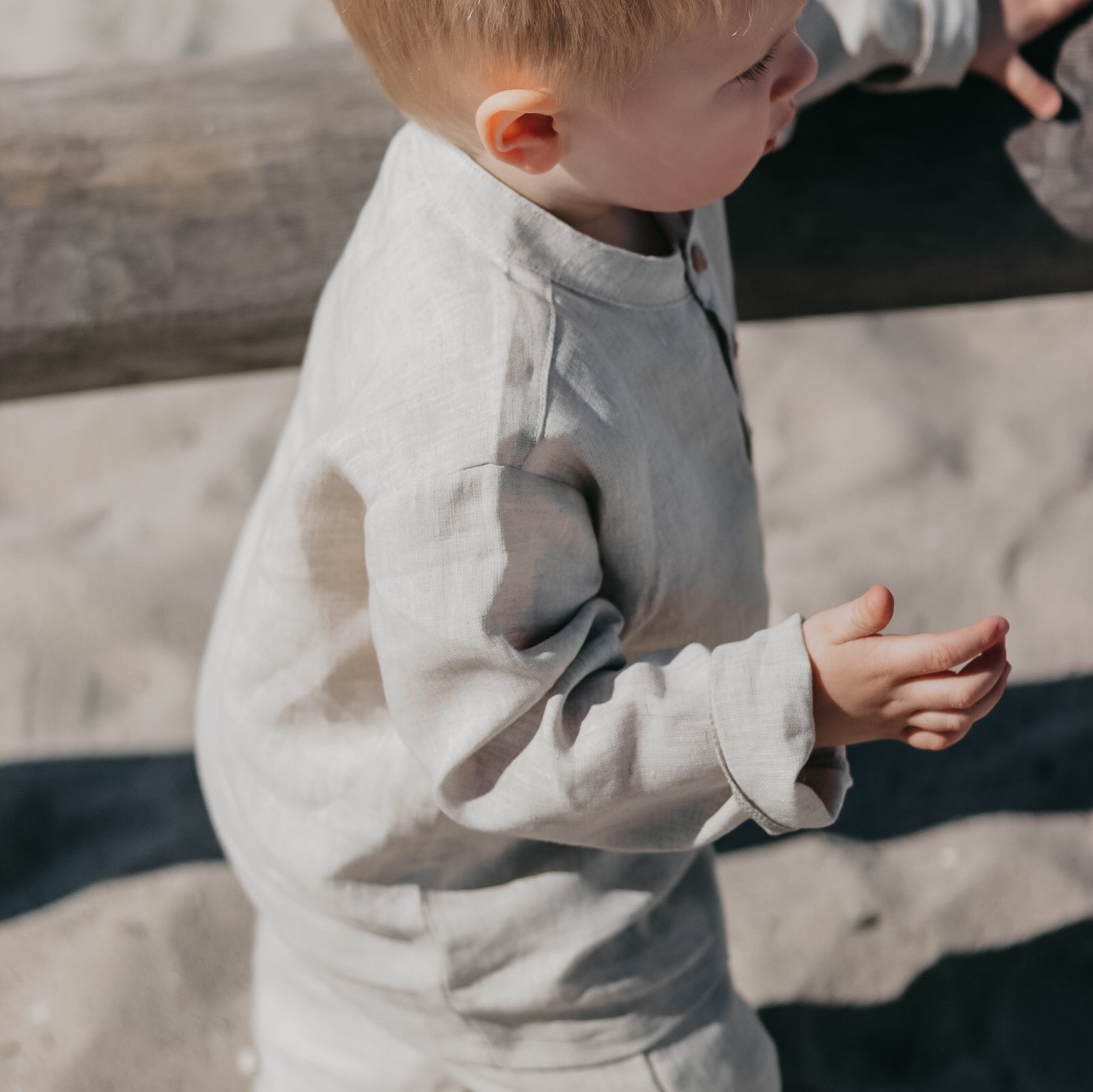 Hør skjorte barn baby